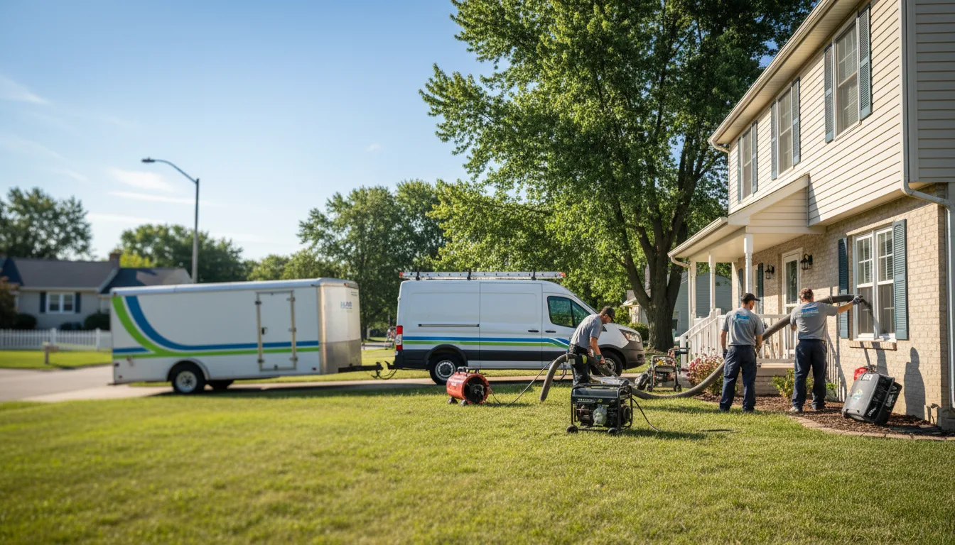Flooded Basement Restoration And Cleanup With Repair in Mount Blanchard, OH near me